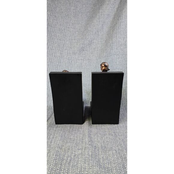 Black Polystone Bookends with Swing Set - Picture 5 of 6